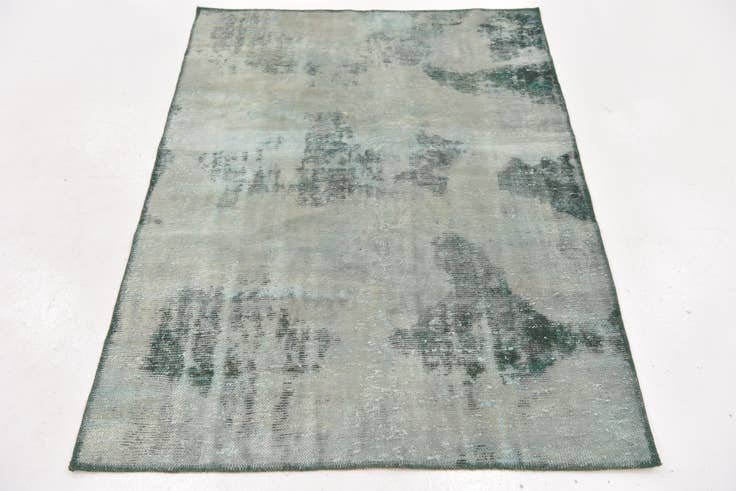 Detail image of 3' 8 x 5' Hand Knotted Ultra Vintage Persian Wool Rug