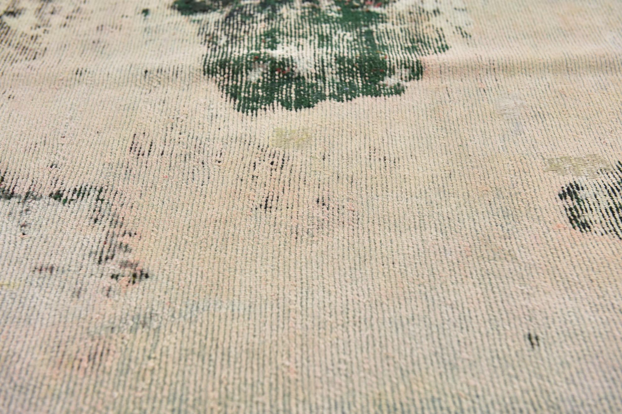4' 8 x 6' 2 Hand Knotted Ultra Vintage Persian Wool Rug