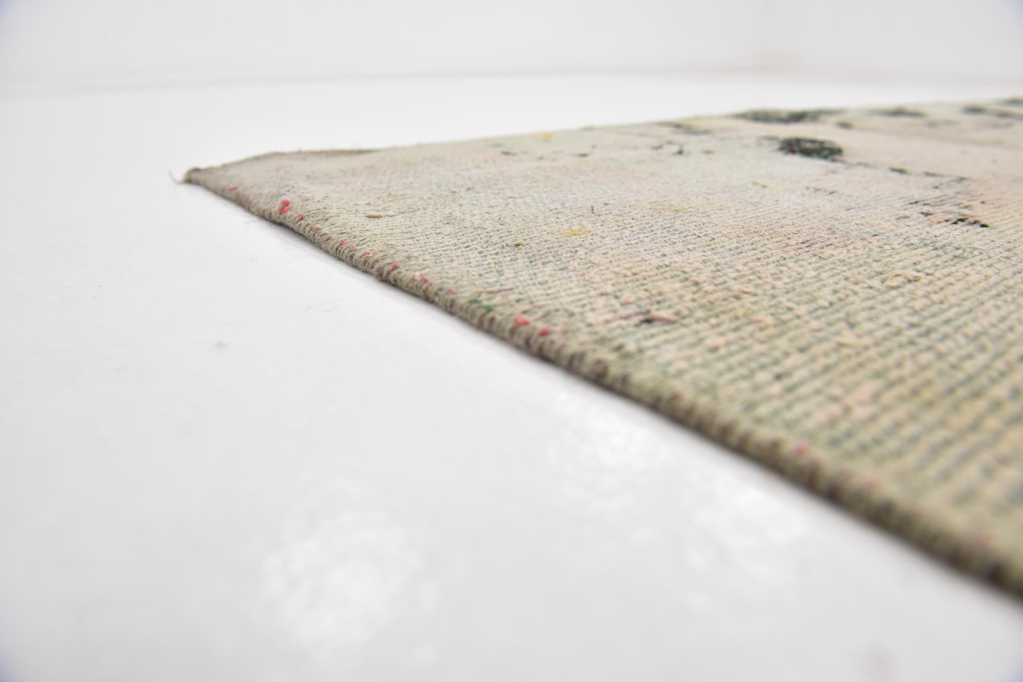 4' 8 x 6' 2 Hand Knotted Ultra Vintage Persian Wool Rug