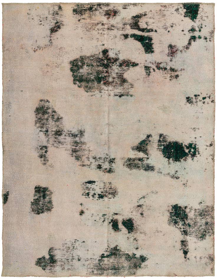 Detail image of 4' 8 x 6' 2 Hand Knotted Ultra Vintage Persian Wool Rug