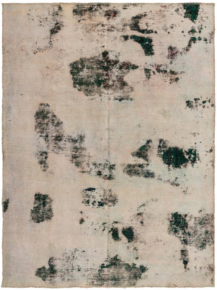 Detail image of 4' 8 x 6' 2 Hand Knotted Ultra Vintage Persian Wool Rug