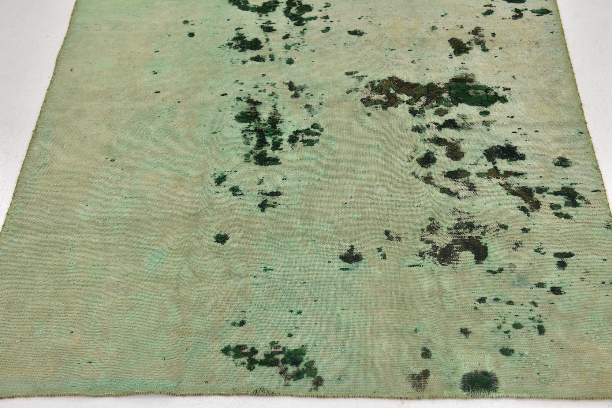 4' x 5' Hand Knotted Ultra Vintage Persian Wool Rug