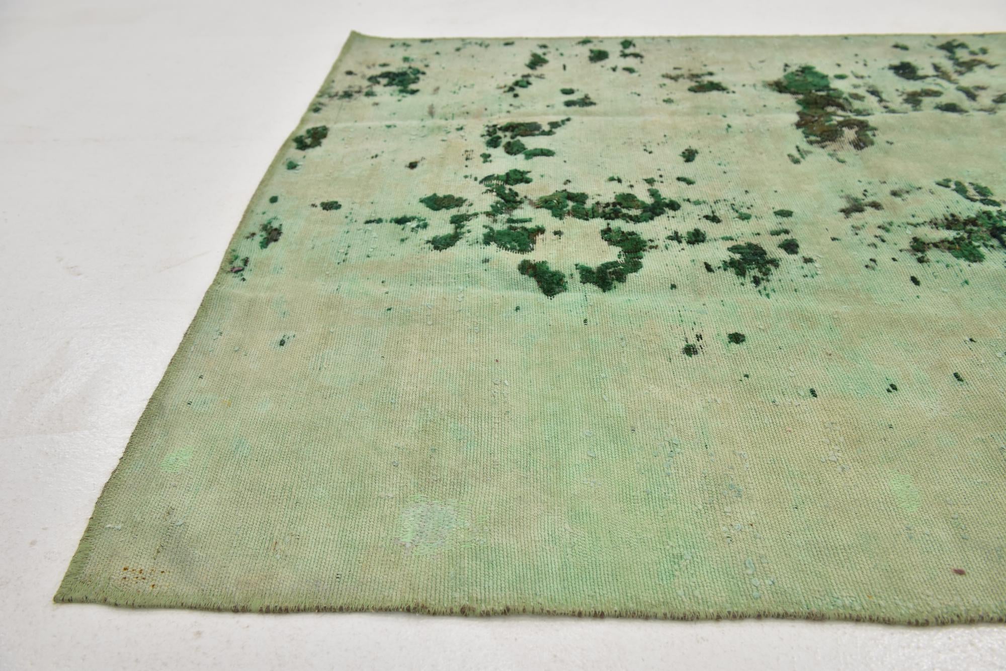4' x 5' Hand Knotted Ultra Vintage Persian Wool Rug