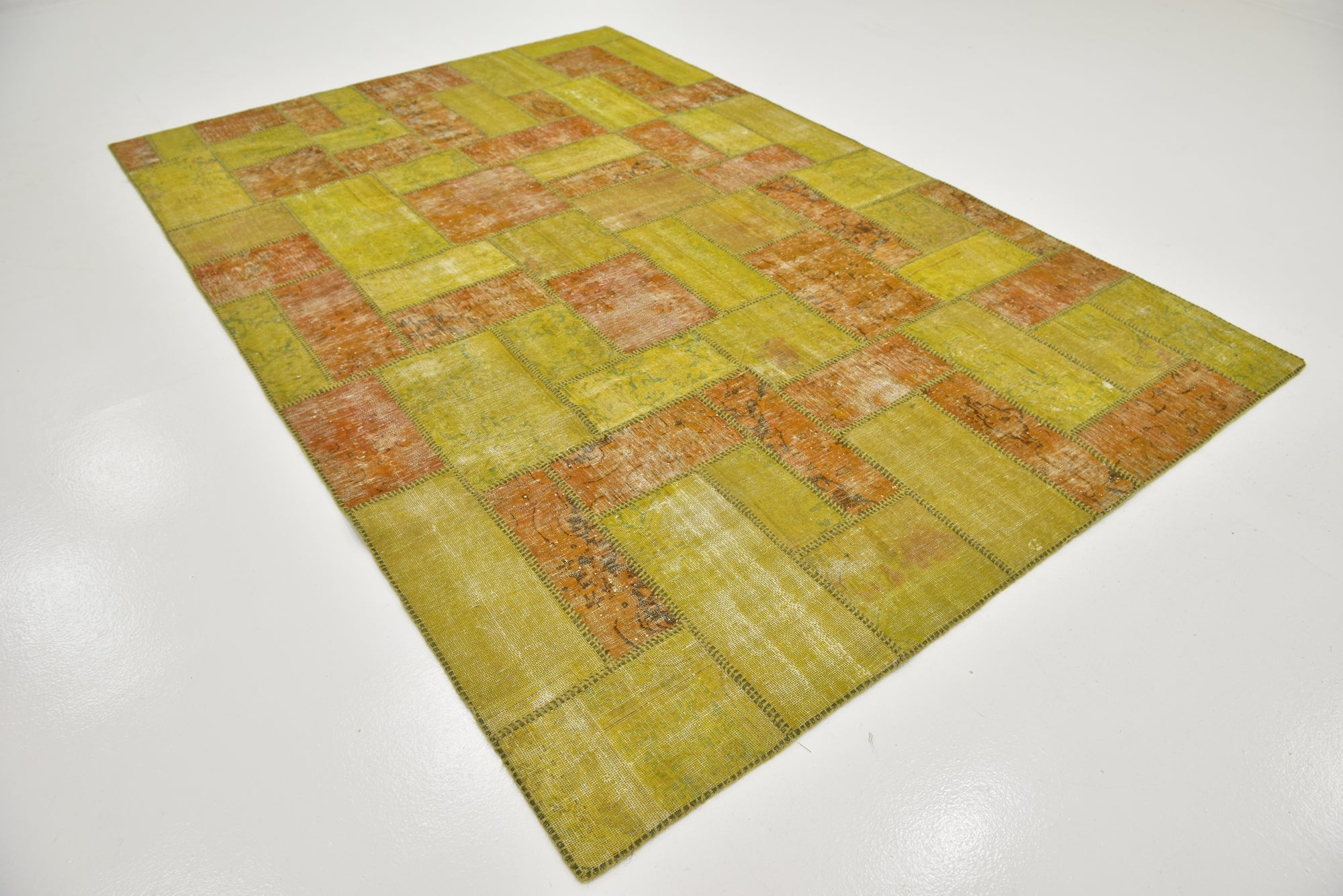 6' 10 x 10' Hand Knotted Ultra Vintage Persian Wool Rug