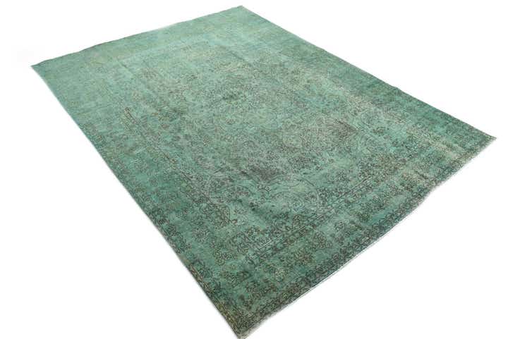 9' 8 x 13' 6 Hand Knotted Ultra Vintage Persian Wool Rug