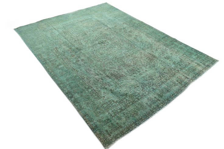 Detail image of 9' 8 x 13' 6 Hand Knotted Ultra Vintage Persian Wool Rug