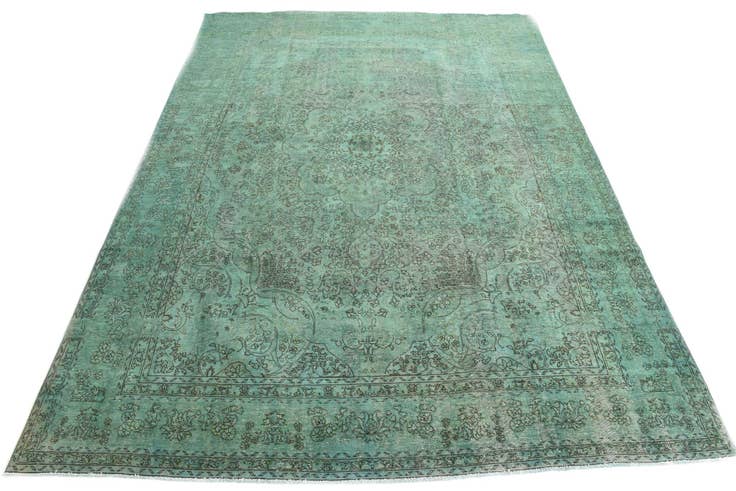 Detail image of 9' 8 x 13' 6 Hand Knotted Ultra Vintage Persian Wool Rug