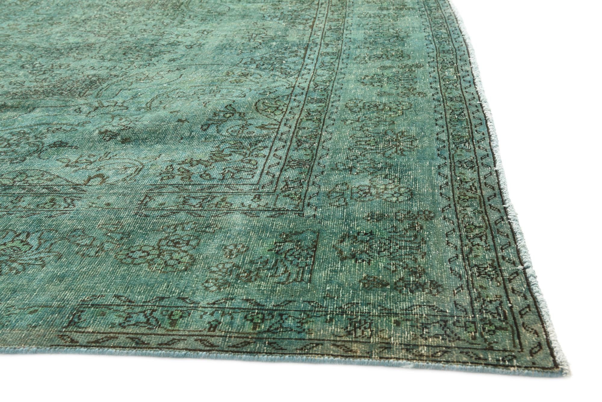 9' 8 x 13' 6 Hand Knotted Ultra Vintage Persian Wool Rug