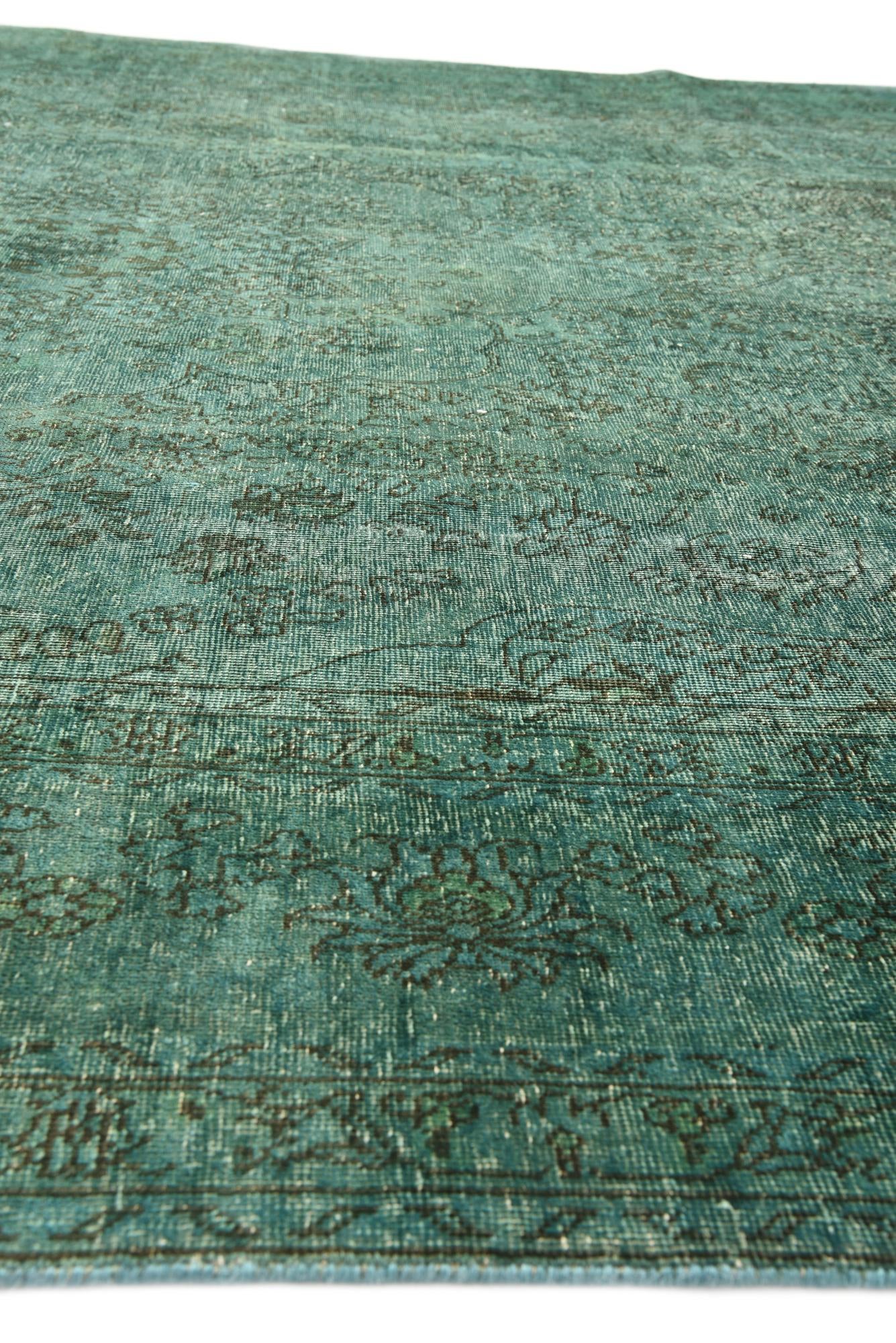 9' 8 x 13' 6 Hand Knotted Ultra Vintage Persian Wool Rug