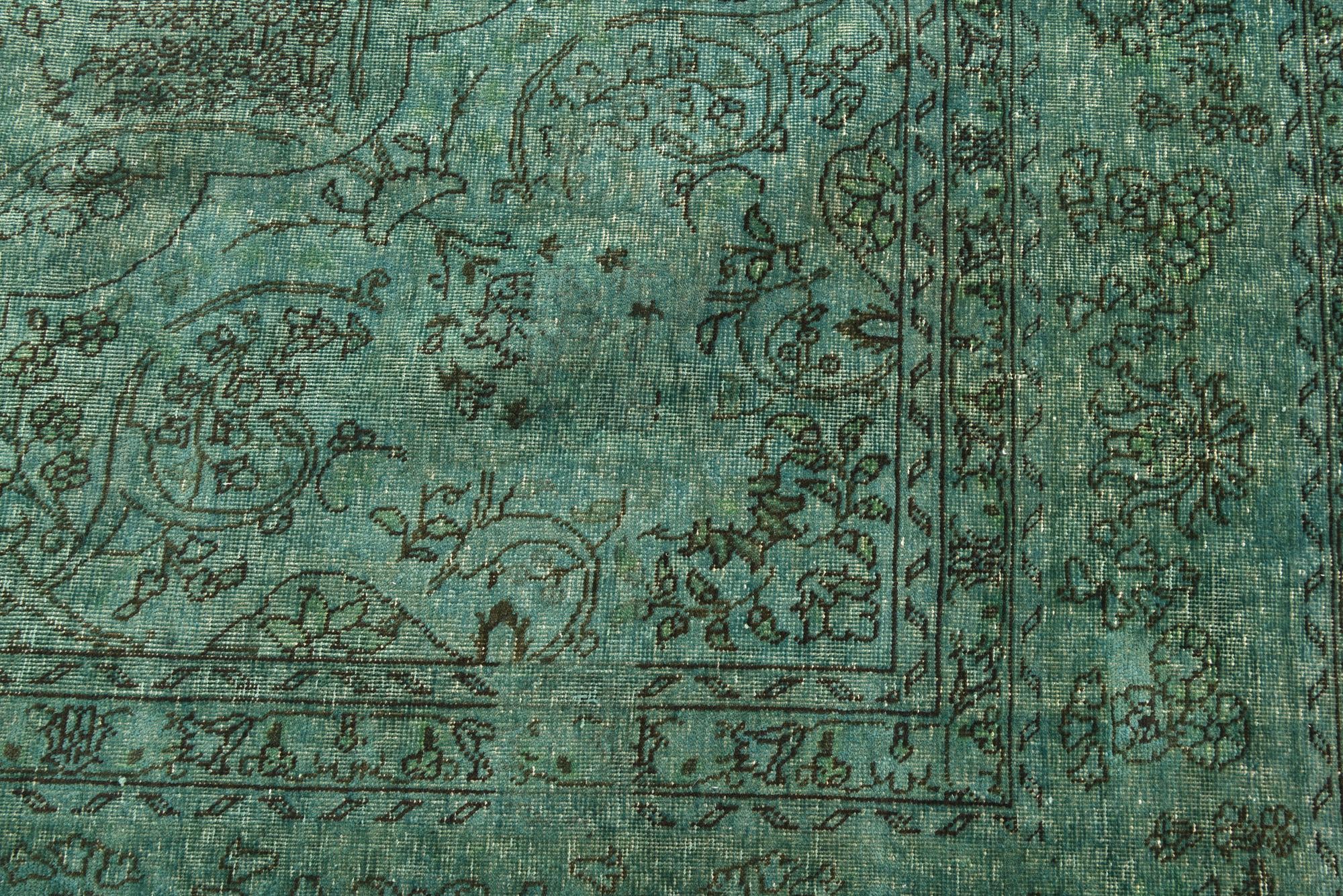 9' 8 x 13' 6 Hand Knotted Ultra Vintage Persian Wool Rug