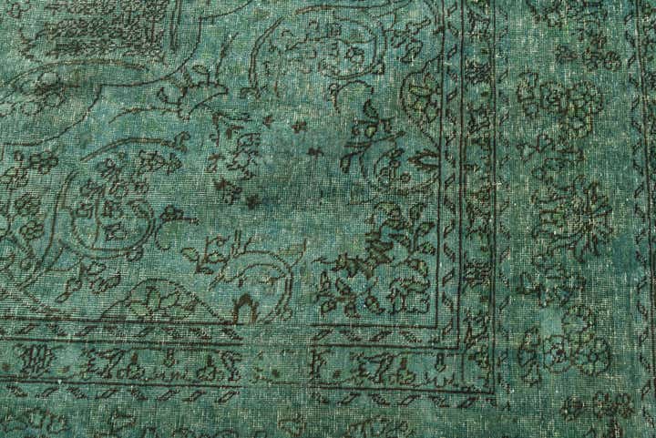 9' 8 x 13' 6 Hand Knotted Ultra Vintage Persian Wool Rug