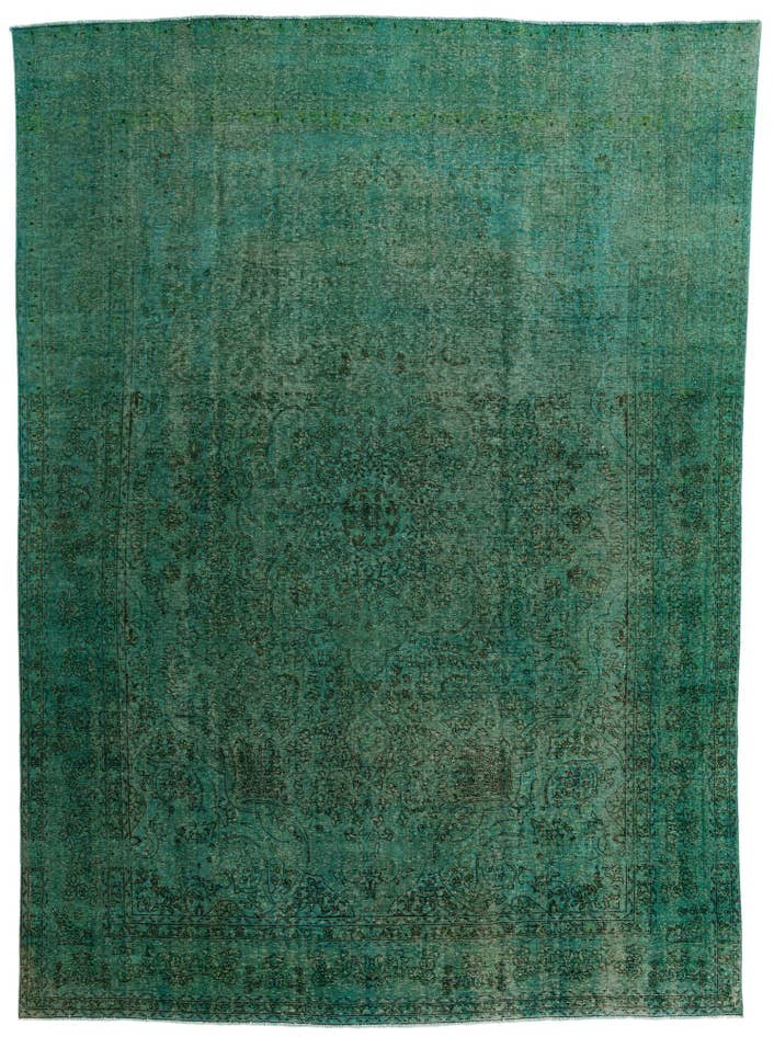 Detail image of 9' 8 x 13' 6 Hand Knotted Ultra Vintage Persian Wool Rug