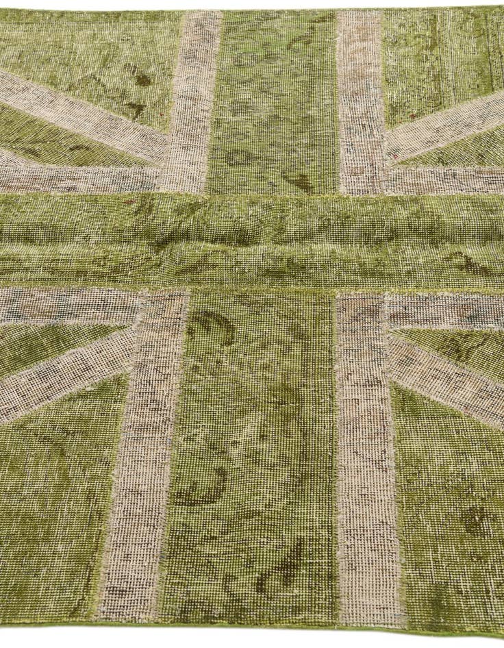 Detail image of 4' x 5' 10 Hand Knotted Ultra Vintage Persian Wool Rug