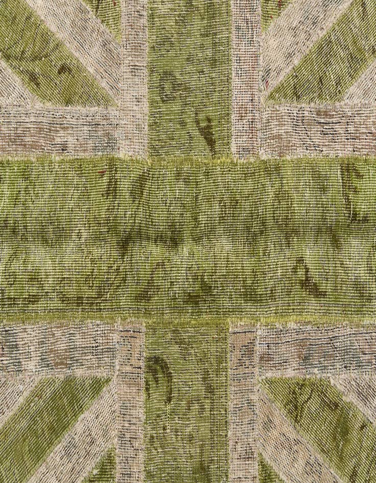 Detail image of 4' x 5' 10 Hand Knotted Ultra Vintage Persian Wool Rug