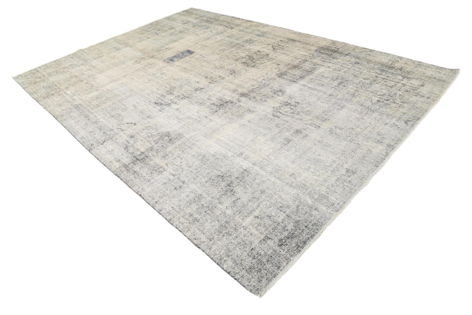 8' 6 x 12' Hand Knotted Ultra Vintage Persian Wool Rug
