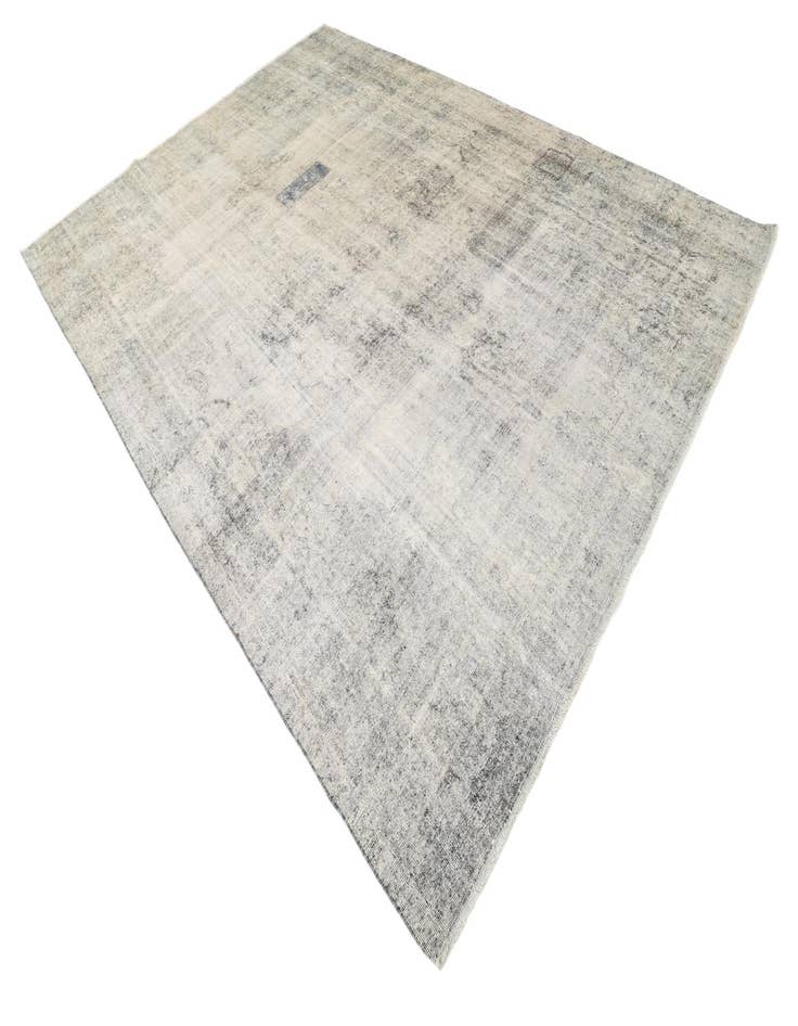 Detail image of 8' 6 x 12'  Hand Knotted Ultra Vintage Persian Wool Rug