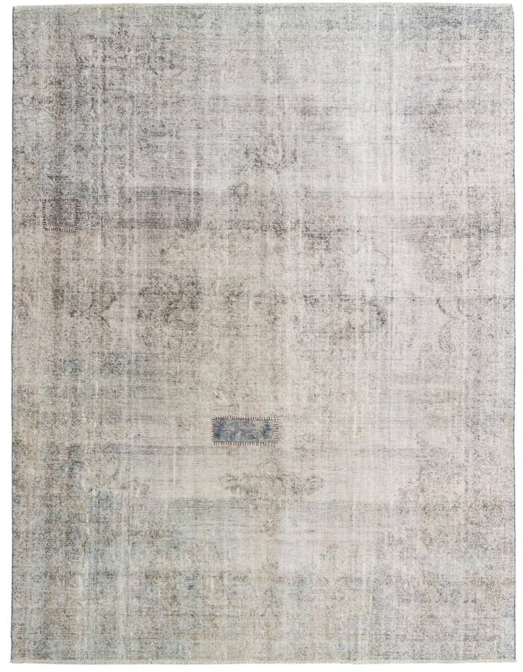 Detail image of 8' 6 x 12' Hand Knotted Ultra Vintage Persian Wool Rug