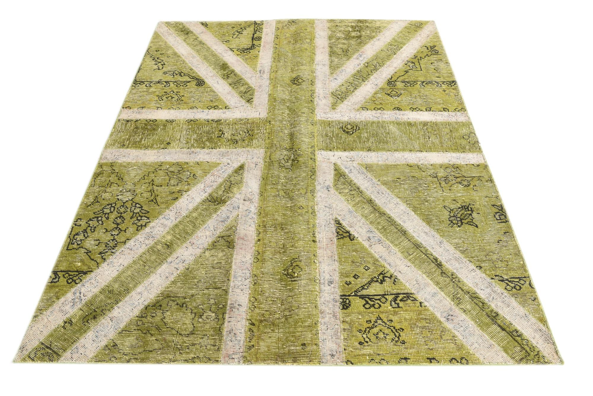 5' x 6' 5 Hand Knotted Ultra Vintage Persian Wool Rug