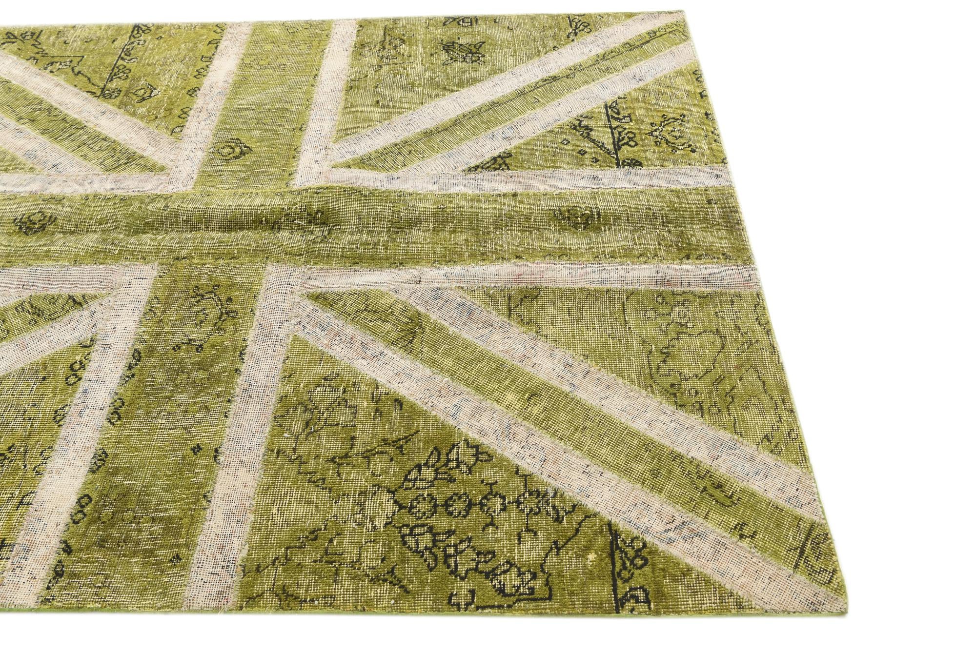5' x 6' 5 Hand Knotted Ultra Vintage Persian Wool Rug