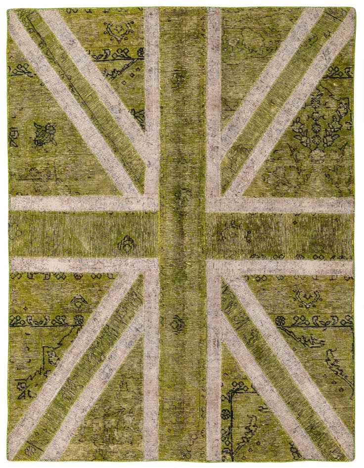Detail image of 5' x 6' 5 Hand Knotted Ultra Vintage Persian Wool Rug