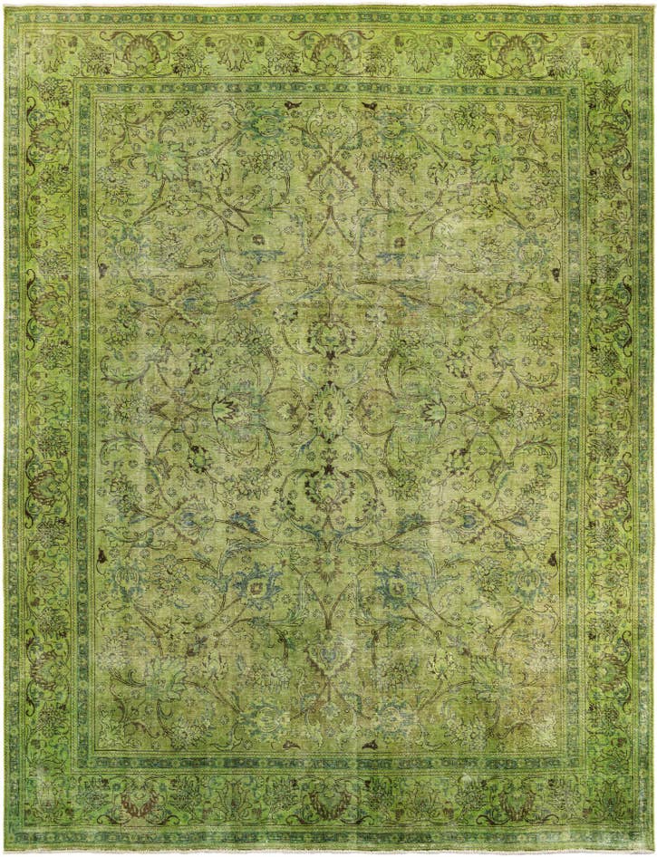 Detail image of 9' 9 x 13' Hand Knotted Ultra Vintage Wool Rug