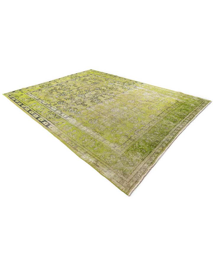 9' 6 x 12' 4 Hand Knotted Ultra Vintage Persian Wool Rug