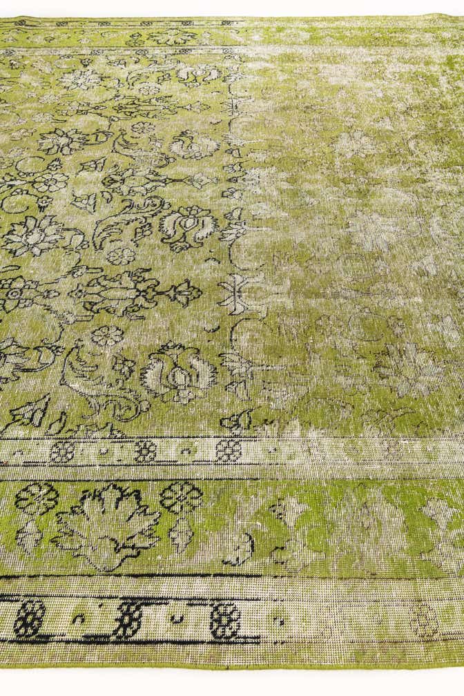 9' 6 x 12' 4 Hand Knotted Ultra Vintage Persian Wool Rug