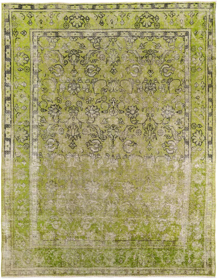 Detail image of 9' 6 x 12' 4 Hand Knotted Ultra Vintage Persian Wool Rug