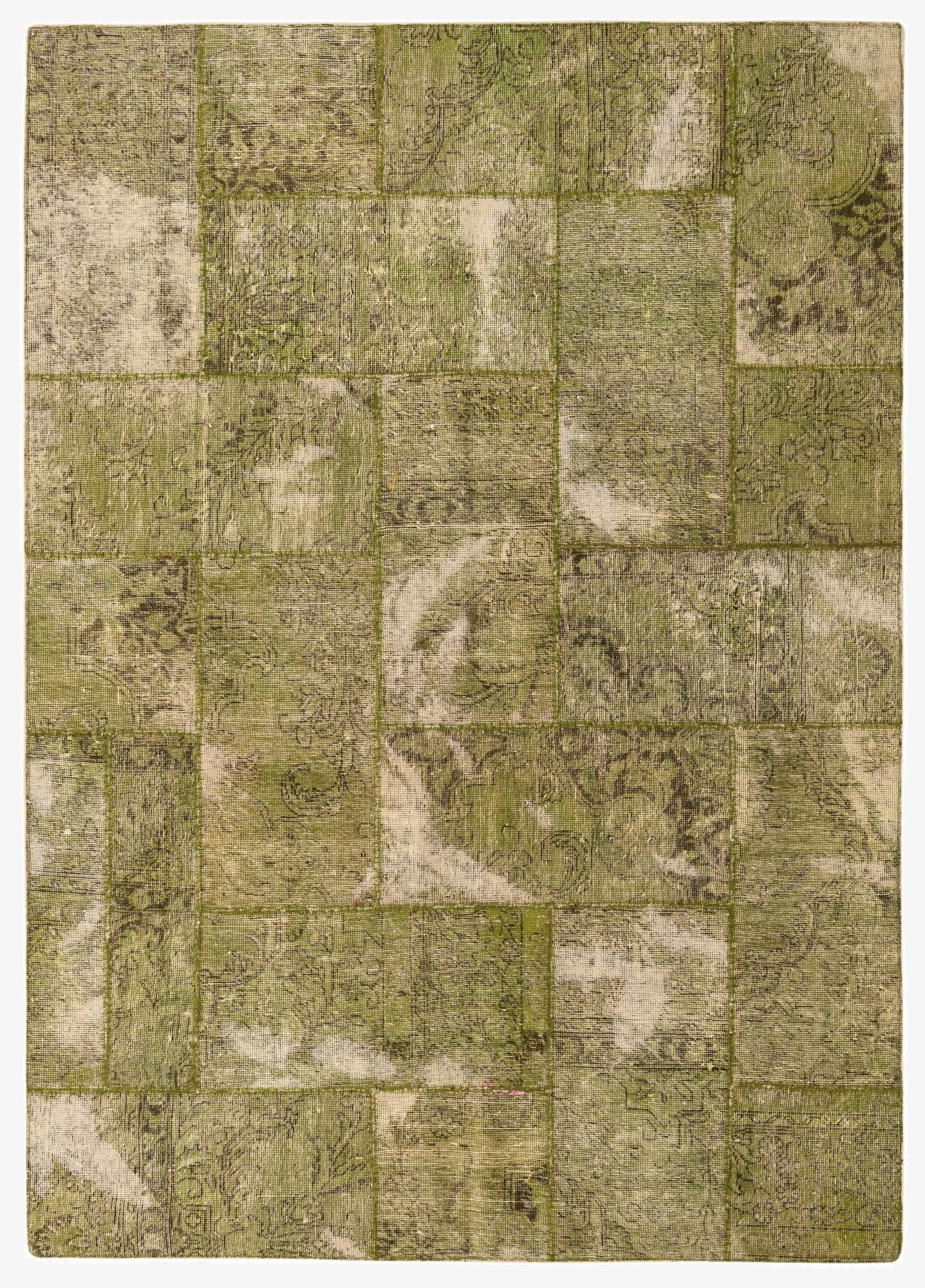 5' 9 x 8'  Hand Knotted Ultra Vintage Persian Wool Rug