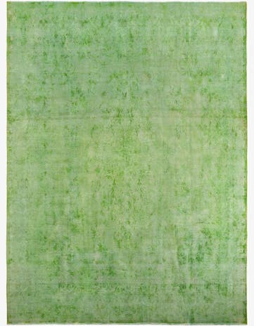 9' 10 x 13' 1 Hand Knotted Ultra Vintage Persian Wool Rug