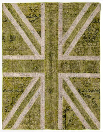 5' x 6' 5 Hand Knotted Ultra Vintage Persian Wool Rug