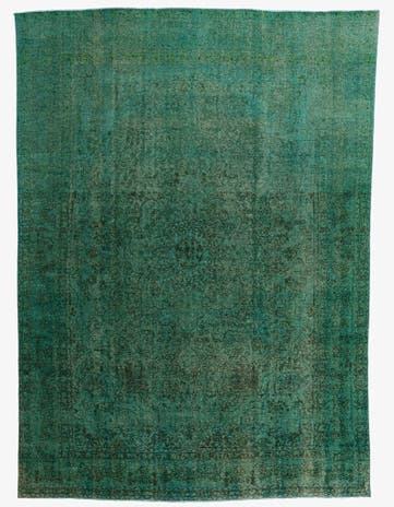 9' 8 x 13' 6 Hand Knotted Ultra Vintage Persian Wool Rug