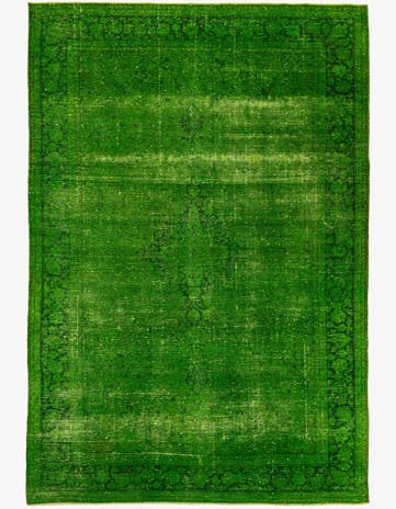 8' 4 x 12' 6 Hand Knotted Ultra Vintage Persian Wool Rug