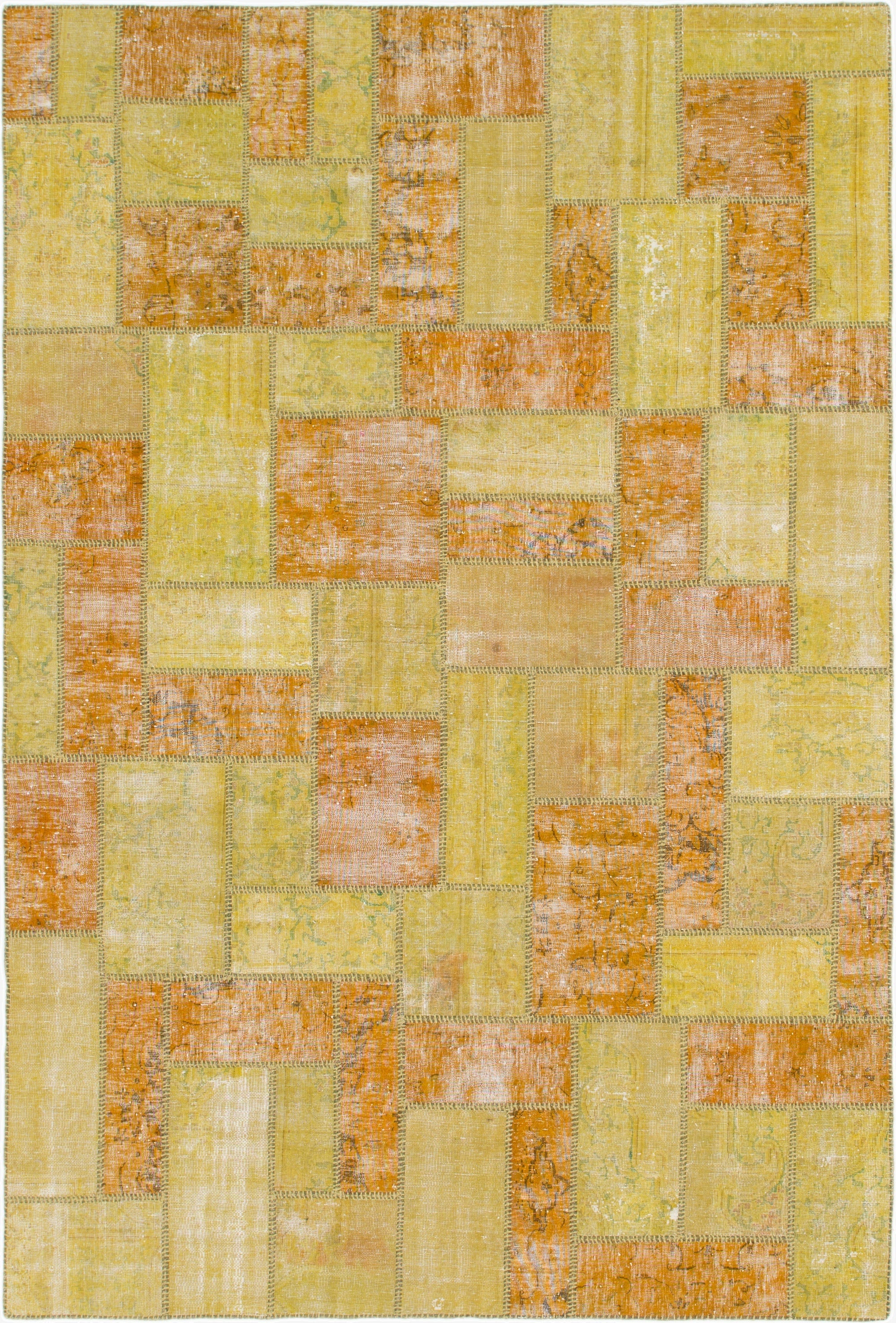 Primary image 6' 10 x 10'  Hand Knotted Ultra Vintage Persian Wool Rug