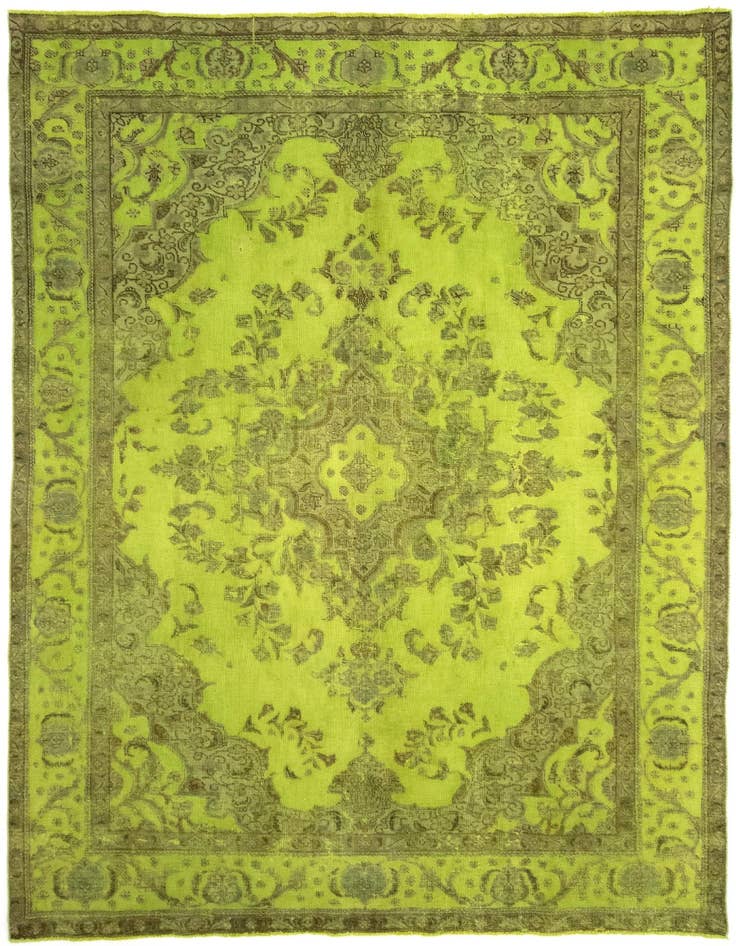 Detail image of 7' 11 x 10' 11 Hand Knotted Vintage Royal Persian Wool Rug