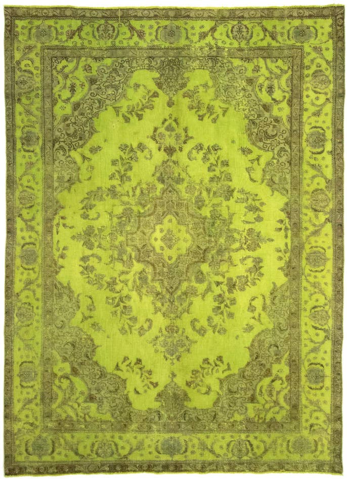 Detail image of 7' 11 x 10' 11 Hand Knotted Vintage Royal Persian Wool Rug