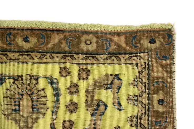 Detail image of 8' 1 x 10' 5 Hand Knotted Vintage Royal Persian Wool Rug