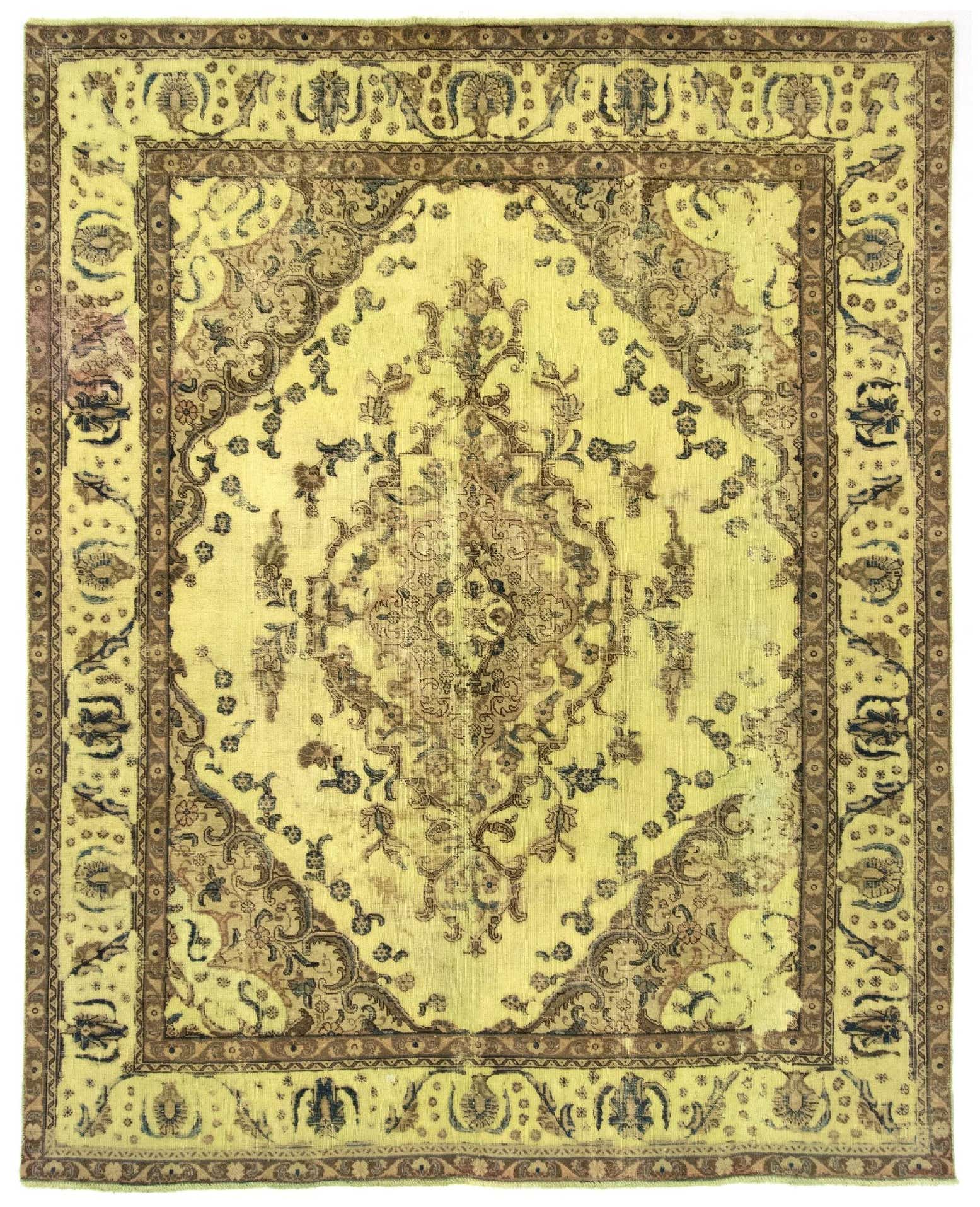 8' 1 x 10' 5 Hand Knotted Vintage Royal Persian Wool Rug