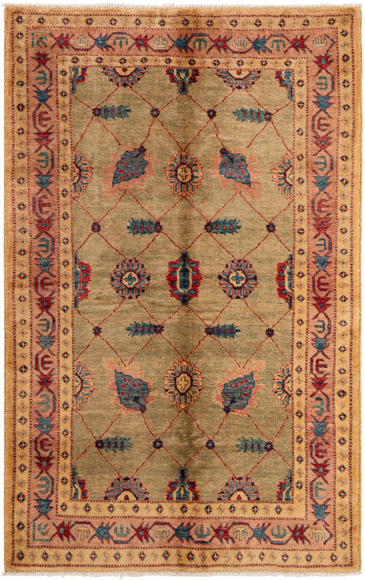 5' 1 x 7' 8 Hand Knotted Ziegler Wool Rug