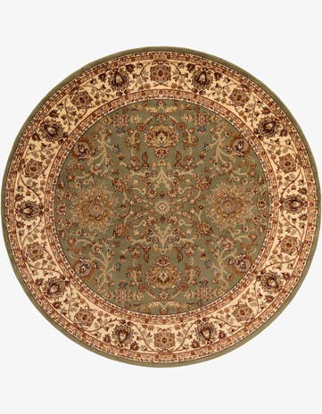 Light Green Aditi Round Rug