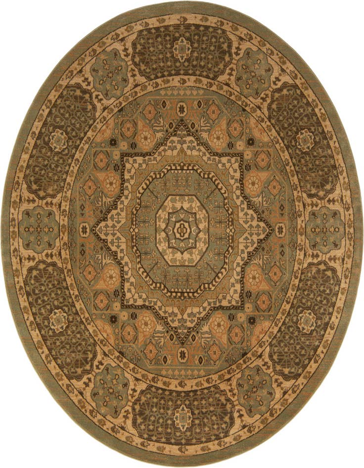Detail image of 8' x 8' Amina Round Rug