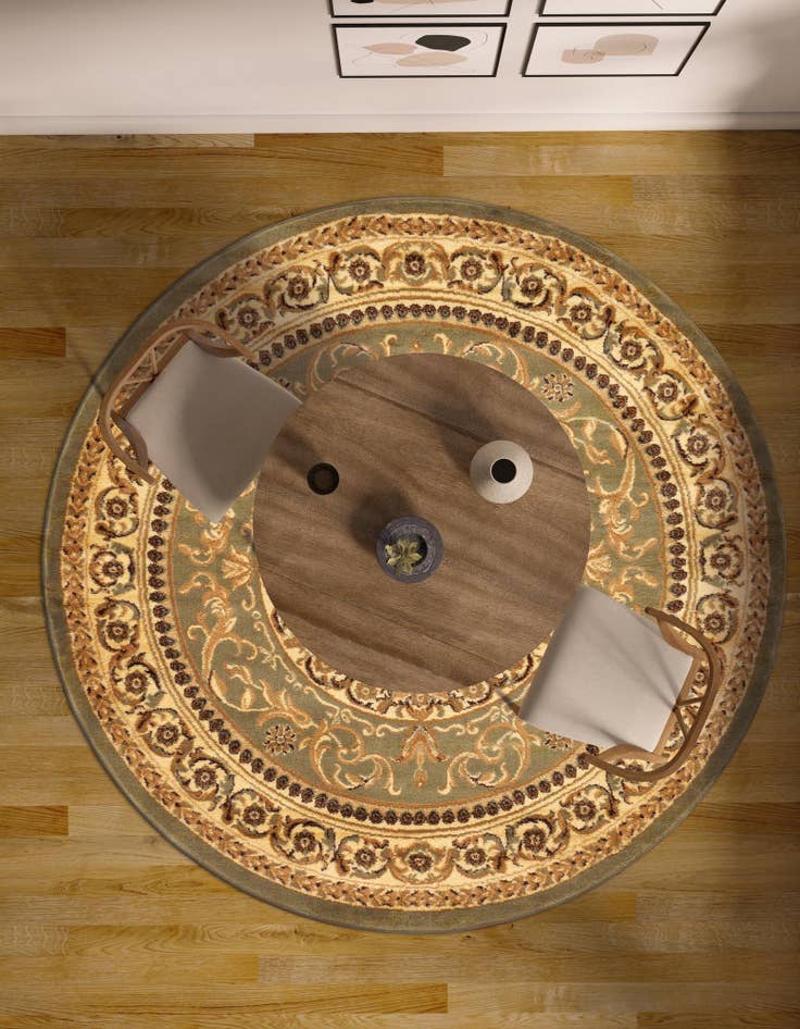 Detail image of 7' 10 x 7' 10 Classic Aubusson Round Rug