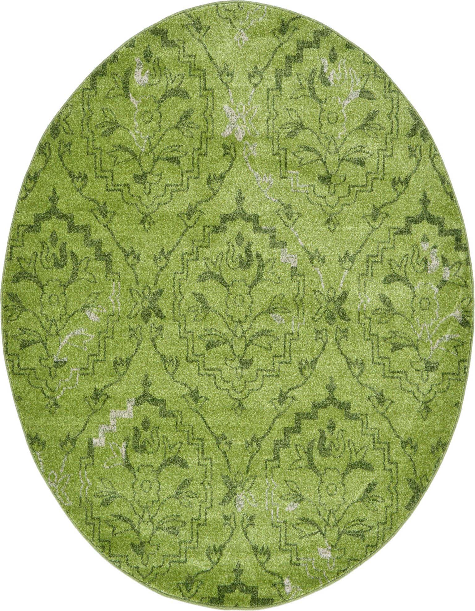 6' x 6' Damask Round Rug