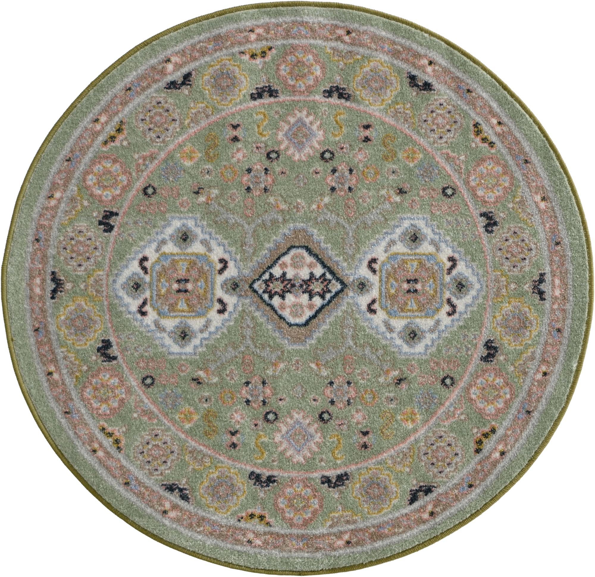 3' 3 x 3' 3 Kamala Washable Round Rug