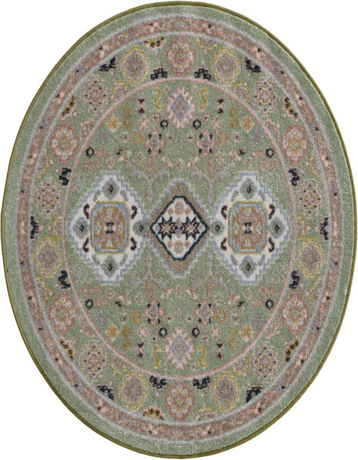 Detail image of 3' 3 x 3' 3 Kamala Washable Round Rug
