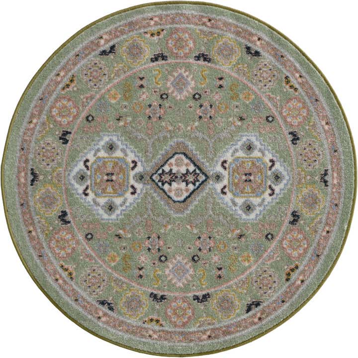 3' 3 x 3' 3 Kamala Washable Round Rug