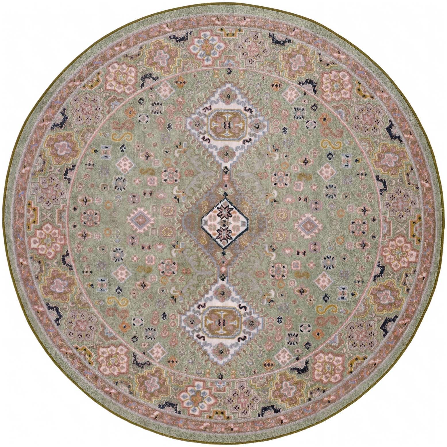 5' 3 x 5' 3 Kamala Washable Round Rug