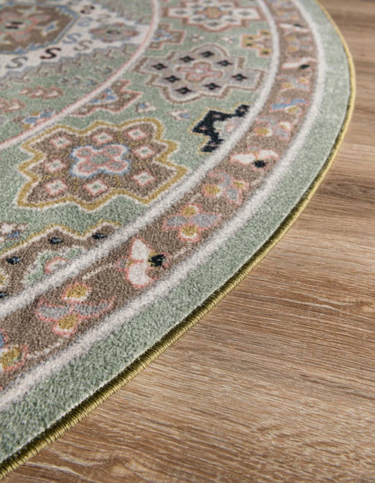 Detail image of 7' 10 x 7' 10 Kamala Washable Round Rug