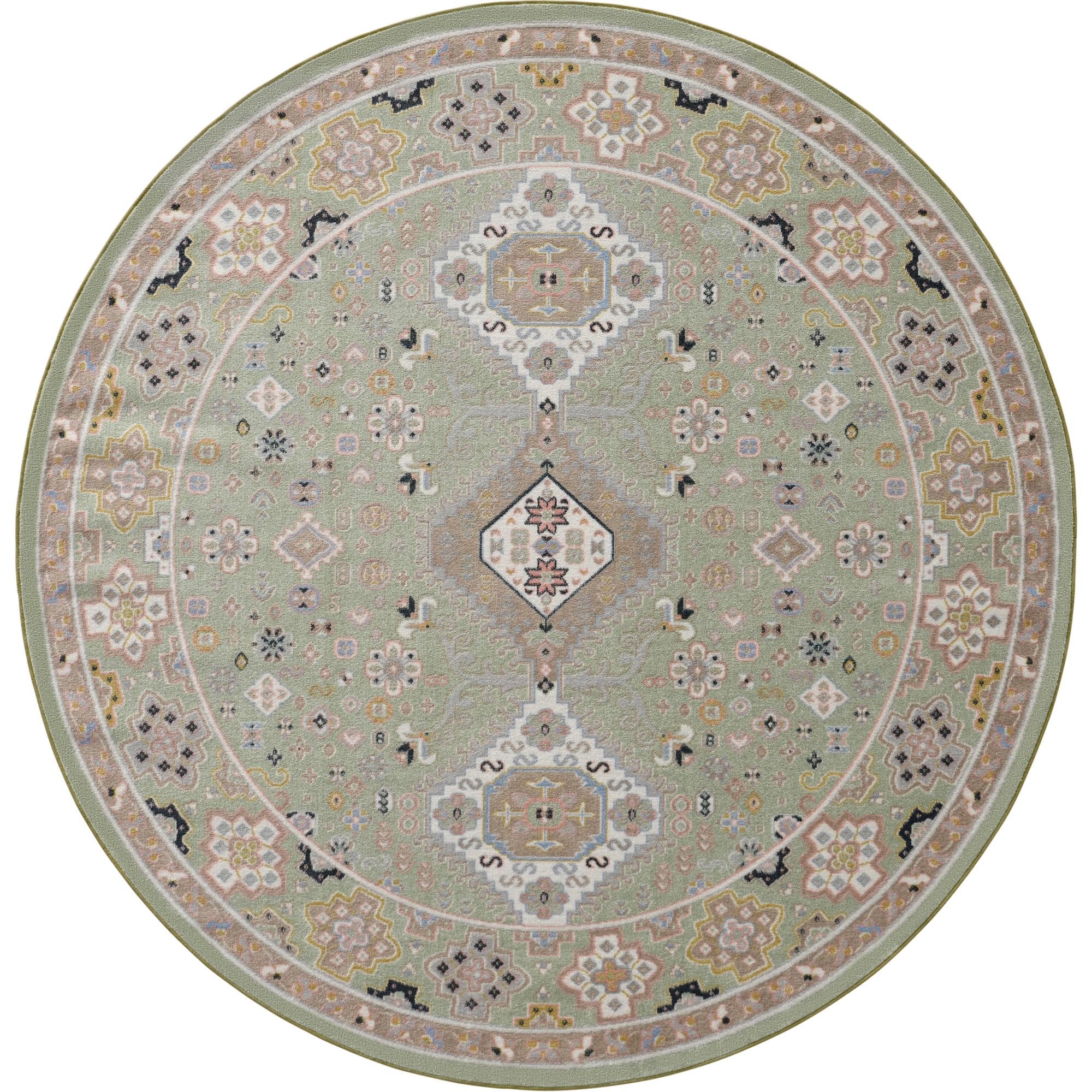 7' 10 x 7' 10 Kamala Washable Round Rug