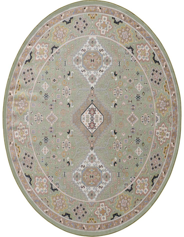 Detail image of 7' 10 x 7' 10 Kamala Washable Round Rug